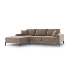 Пятиместный диван Velvet Larnite, 254x182x90 см, коричневый цвет цена и информация | Угловые диваны | hansapost.ee