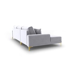 Пятиместный диван Velvet Larnite, 254x182x90 см, цвет серый цена и информация | Угловые диваны | hansapost.ee