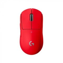 Logitech G Pro X Superlight, Red цена и информация | Компьютерные мыши | hansapost.ee
