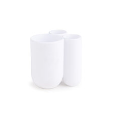 Umbra пластиковый контейнер для зубных щеток Touch, белый 8х10x10 см цена и информация | Аксессуары для ванной комнаты | hansapost.ee