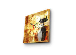 Репродукция Кошка с часами 2828CS-12 цена и информация | Настенные деревянные декорации | hansapost.ee