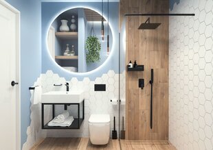 Deante WC-puhastushari Mokko ADM N712, must matt hind ja info | Vannitoa aksessuaarid | hansapost.ee