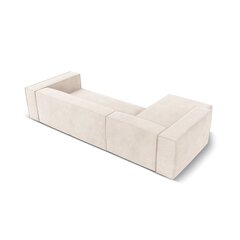 Четырехместный левосторонний угловой кожаный диван Agawa, 290x173x68 см, песочный цена и информация | Угловые диваны | hansapost.ee