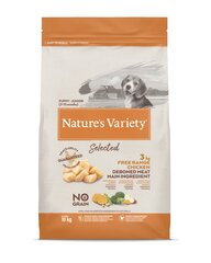 Nature's Variety Dog Selected Junior Free Range chicken 12 kg - vabapidamisel kuivtoit kutsikate/juunioride jaoks hind ja info | Nature's Variety Lemmikloomatarbed | hansapost.ee
