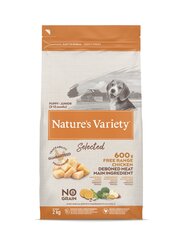 Nature's Variety Dog Selected Junior Free Range chicken 2 kg - vabapidamisel kuivtoit kutsikate/juunioride jaoks hind ja info | Koerte kuivtoit ja krõbinad | hansapost.ee