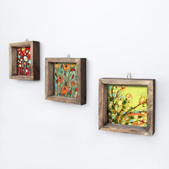 Репродукция из трех частей Весна, 15х15 см цена и информация | Картины, живопись | hansapost.ee