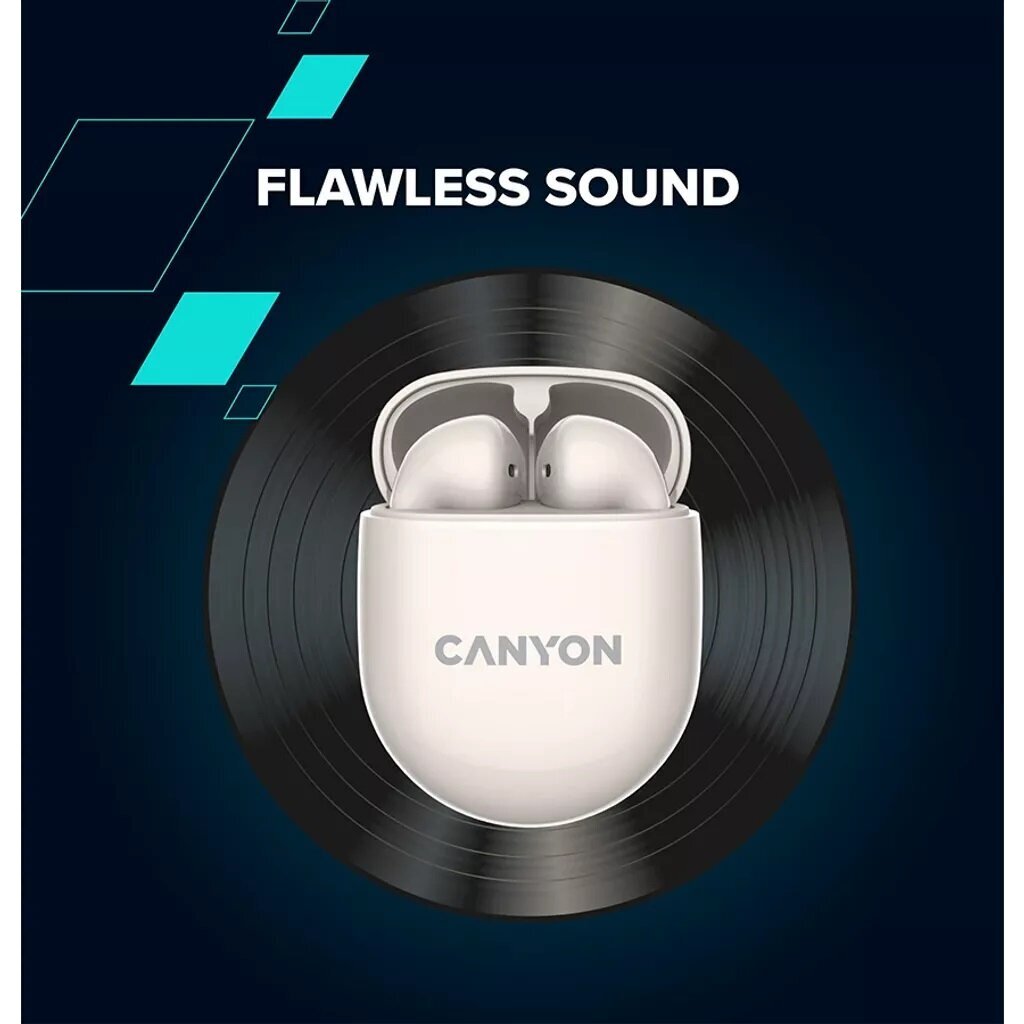 Canyon TWS-6 Beige CNS-TWS6BE hind ja info | Kõrvaklapid | hansapost.ee