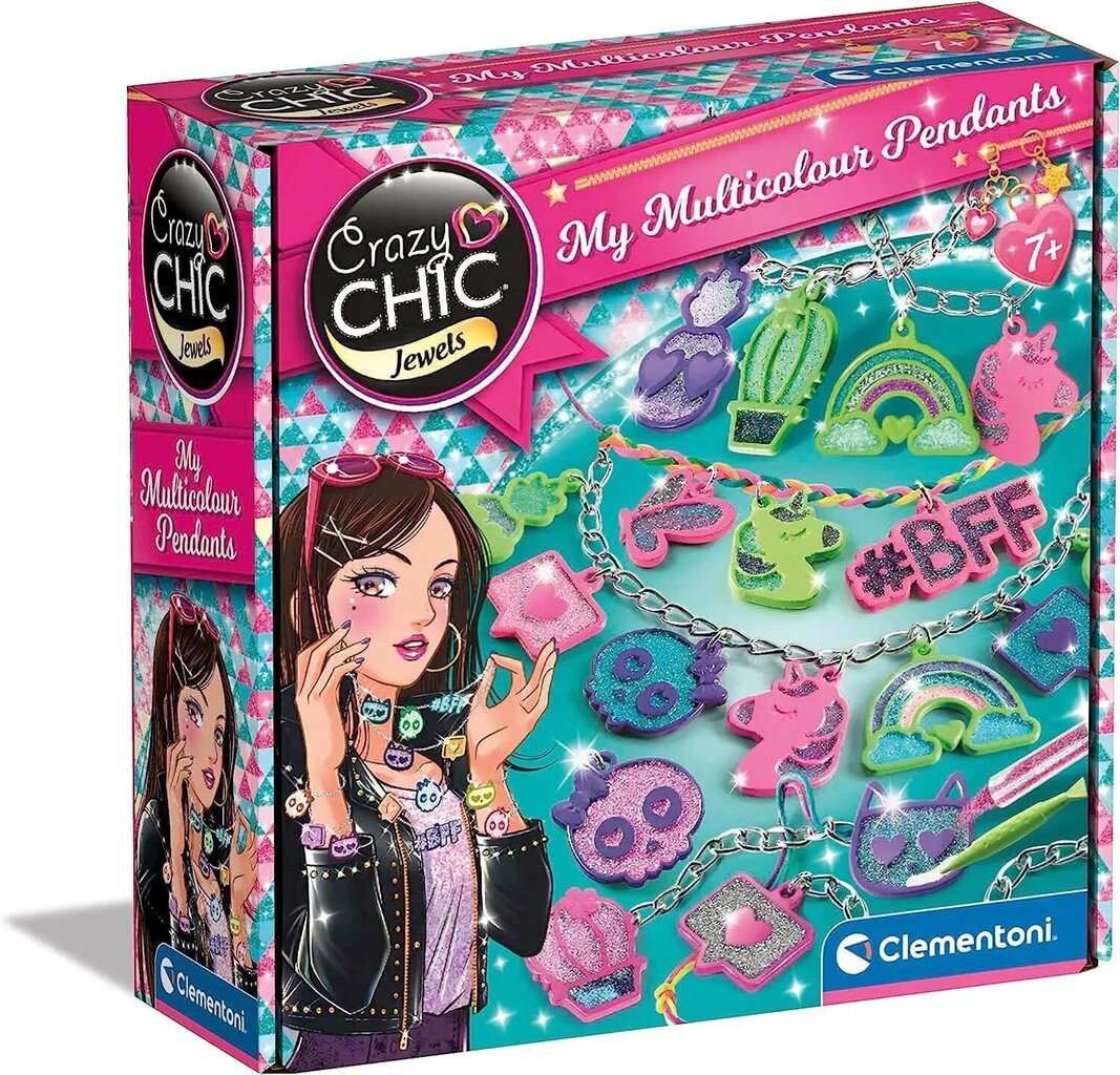 Loominguline ehtekomplekt Clementoni Crazy Chic Multicolor Charms цена и информация | Arendavad laste mänguasjad | hansapost.ee