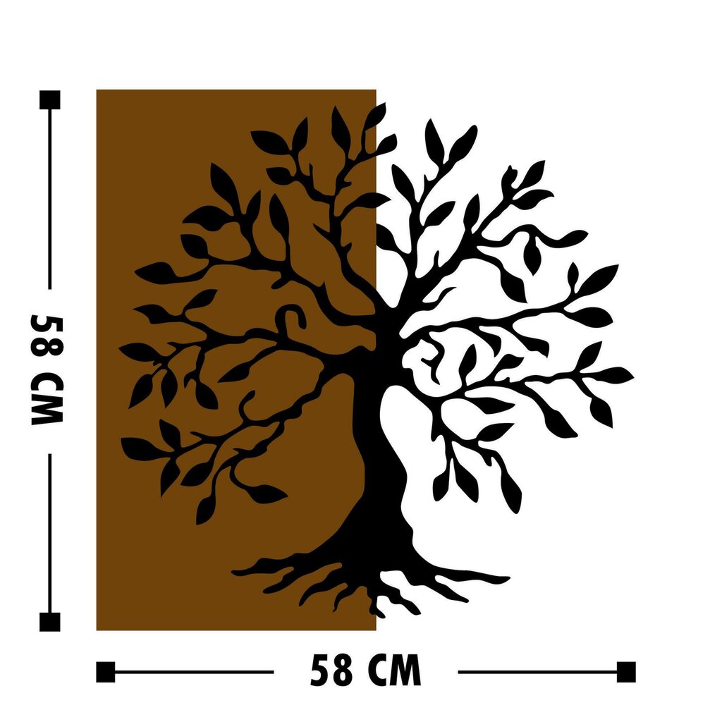 Seinakaunistus Tree, 1 tk цена и информация | Sisustuselemendid | hansapost.ee