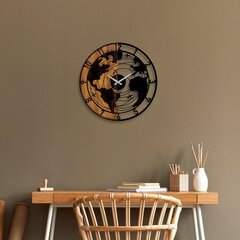 Декоративные деревянные настенные часы World Map цена и информация | Часы | hansapost.ee