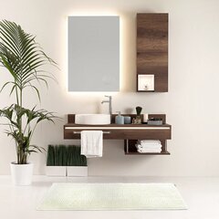 Белый коврик для ванной 50x70 см цена и информация | AmeliaHome Сантехника, ремонт, вентиляция | hansapost.ee