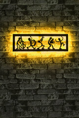 Декоративное настенное освещение Music Band, 1 шт. цена и информация | Детали интерьера | hansapost.ee