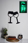 Dekoratiivne seinavalgusti Wine Glasses, 1 tk. цена и информация | Sisustuselemendid | hansapost.ee