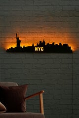 Dekoratiivne seinavalgusti NYC Skyline, 1 tk. hind ja info | Sisustuselemendid | hansapost.ee