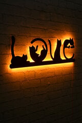 Декоративный настенный светильник Cat Love, 1 шт. цена и информация | Детали интерьера | hansapost.ee
