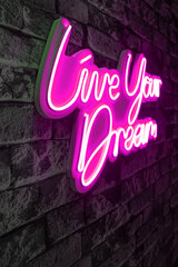 Декоративный настенный светильник Live Your Dream, 1 шт. цена и информация | Детали интерьера | hansapost.ee