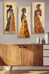 Репродукция из трех частей Женщины Африки цена и информация | Картины, живопись | hansapost.ee
