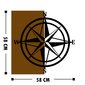 Seinakaunistus Compass, 1 tk цена и информация | Sisustuselemendid | hansapost.ee