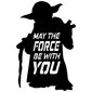 Seinakaunistus May The Force Be With You, 1 tk hind ja info | Sisustuselemendid | hansapost.ee