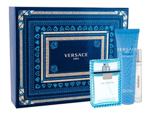 Komplekt Versace Man Eau Fraiche: EDT meestele 100 ml + EDT meestele 10 ml + dušigeel 150 ml hind ja info | Parfüümid meestele | hansapost.ee