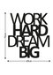 Seinakaunistus Work Hard Dream Big, 1 tk. hind ja info | Sisustuselemendid | hansapost.ee
