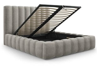 Кровать с ящиком для постельного белья Kelp, 230x185x125 см, светло-серый цвет цена и информация | Кровати | hansapost.ee