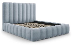 Кровать с ящиком для постельного белья Kelp, 230x185x125 см, светло-голубой цвет цена и информация | Кровати | hansapost.ee