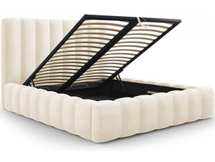 Кровать с ящиком для постельного белья Kelp, 230x185x125 см, песочный цвет цена и информация | Кровати | hansapost.ee