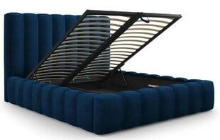 Кровать с ящиком для постельного белья Kelp, 230x165x125 см, синий цвет цена и информация | Кровати | hansapost.ee