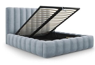 Кровать с ящиком для постельного белья Kelp, 230x165x125 см, светло-голубой цвет цена и информация | Кровати | hansapost.ee