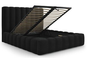 Кровать с ящиком для постельного белья Kelp, 230x225x125 см, черный цвет цена и информация | Кровати | hansapost.ee