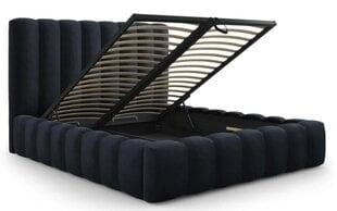 Кровать с ящиком для постельного белья Kelp, 230x225x125 см, темно-синий цвет цена и информация | Кровати | hansapost.ee