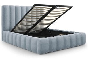 Кровать с ящиком для постельного белья Kelp, 230x225x125 см, светло-голубой цвет цена и информация | Кровати | hansapost.ee
