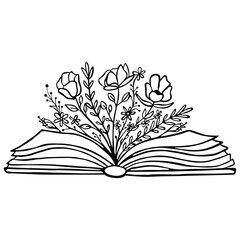 Seinakaunistus Book And Flowers, 1 tk hind ja info | Sisustuselemendid | hansapost.ee