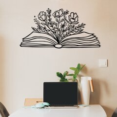 Декорация на стену Book And Flowers, 1 шт. цена и информация | Детали интерьера | hansapost.ee