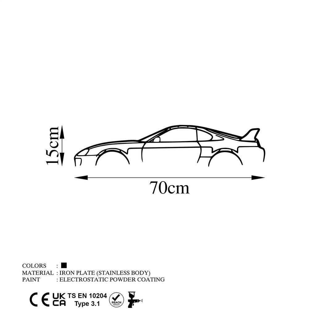 Seinakaunistus McLaren 720S Silhouette, 1 tk. цена и информация | Sisustuselemendid | hansapost.ee