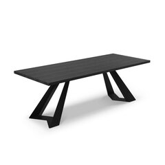 Обеденный стол Colin, 220x100x75 см, черный цена и информация | Кухонные и обеденные столы | hansapost.ee