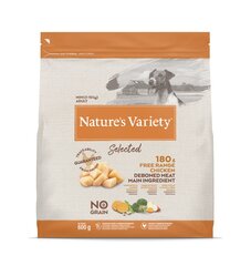 Nature's Variety Dog Selected Mini Free Range Chicken 0.6 Kg - vabapidamisel kuivtoit täiskasvanud koertele hind ja info | Nature's Variety Lemmikloomatarbed | hansapost.ee