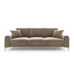 Трехместный диван Velvet Larnite, 237x102x90 см, коричневый цена и информация | Диваны | hansapost.ee