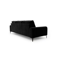 Трехместный диван Velvet Larnite, 222x102x90 см, цвет черный цена и информация | Диваны | hansapost.ee