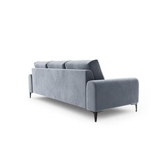 Трехместный диван Velvet Larnite, 222x102x90 см, светло-синий цвет цена и информация | Диваны | hansapost.ee