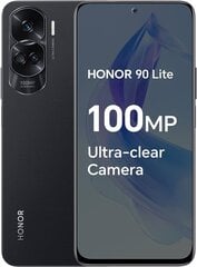 Honor 90 Lite 5G 8/256GB 5109ASWC Midnight Black цена и информация | Мобильные телефоны | hansapost.ee