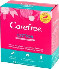 Pesukaitsmed Carefree Carefree Cotton Fresh Scent, 56 tk. hind ja info | Tampoonid, hügieenisidemed ja menstruaalanumad | hansapost.ee