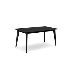 Раскладной обеденный стол Colette, 160/220x90x74 см, черный цена и информация | Кухонные и обеденные столы | hansapost.ee