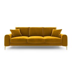 Четырехместный диван Velvet Larnite, 237x102x90 см, цвет желтый цена и информация | Диваны | hansapost.ee