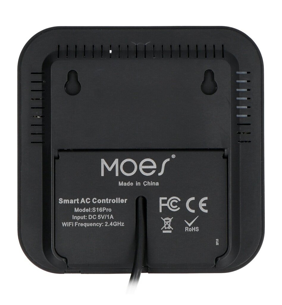 Infrapuna termostaat Moes WR-FL-S16-BK-MS цена и информация |  Termomeetrid ja niiskuse mõõtjad | hansapost.ee