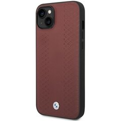 Etui BMW BMHCP14S22RFGR iPhone 14 6,1" burgundowy|burgundy Leather Diamond Pattern цена и информация | Чехлы для телефонов | hansapost.ee