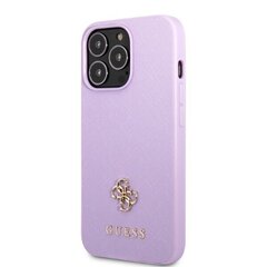 Guess GUHCP13LPS4MU iPhone 13 Pro | 13 6,1" purpurowy|purple hardcase Saffiano 4G Small Metal Logo цена и информация | Чехлы для телефонов | hansapost.ee