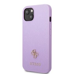 Guess GUHCP13MPS4MU iPhone 13 6,1" purpurowy|purple hardcase Saffiano 4G Small Metal Logo цена и информация | Чехлы для телефонов | hansapost.ee