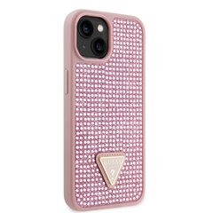 Guess Rhinestones Triangle Metal Logo Case for iPhone 14 Pink цена и информация | Чехлы для телефонов | hansapost.ee